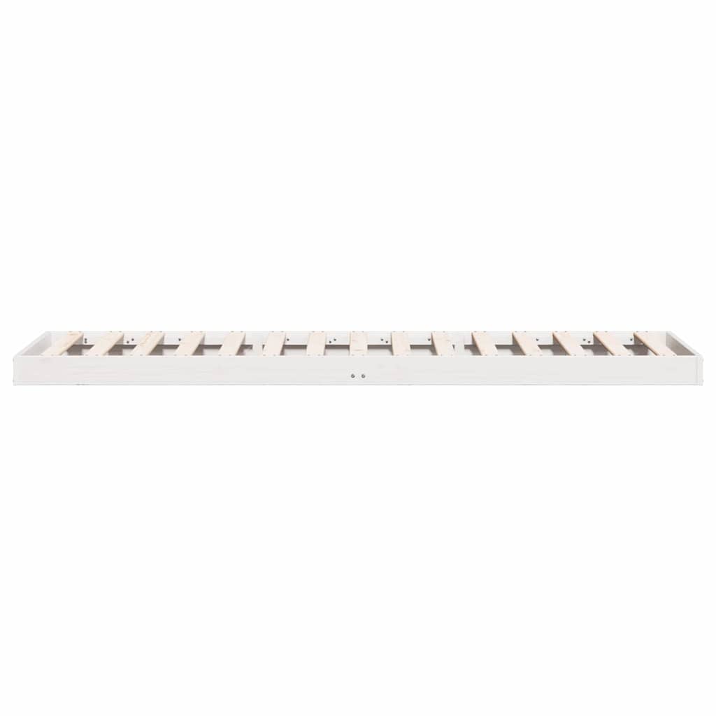 Bedframe Wit 90 x 210 cm Massief grenenhout is nu te koop bij PeponiXL, paradijselijk wonen!