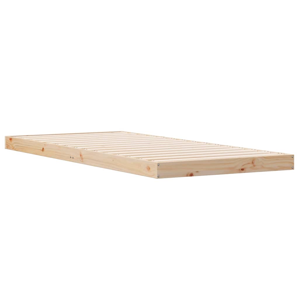 Bedframe Naturel 213.5 x 104 x 9 cm Massief grenenhout is nu te koop bij PeponiXL, paradijselijk wonen!