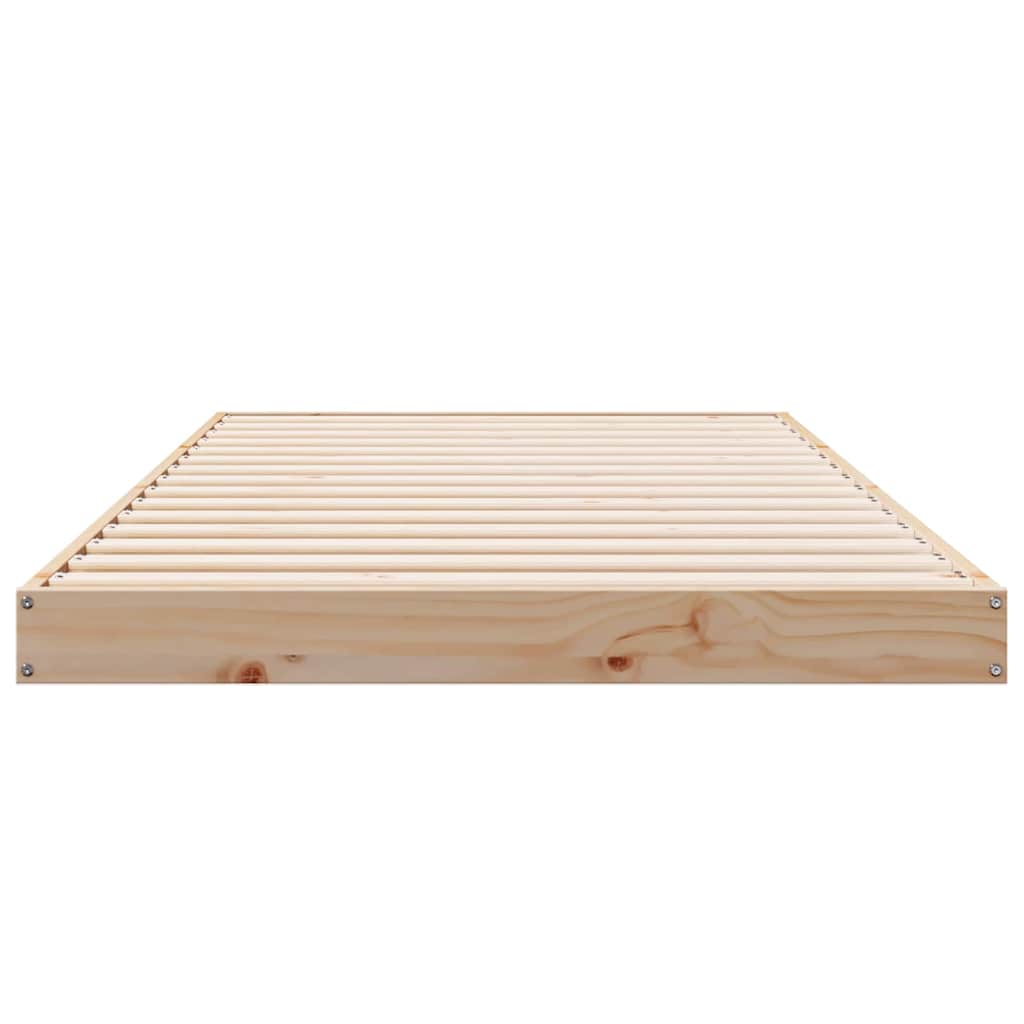 Bedframe Naturel 213,5 x 104 x 9 cm Massief grenenhout is nu te koop bij PeponiXL, paradijselijk wonen!