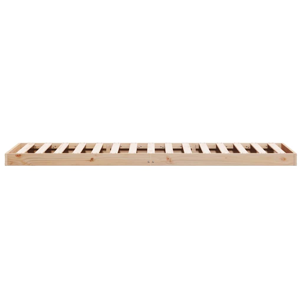 Bedframe Naturel 213,5 x 104 x 9 cm Massief grenenhout is nu te koop bij PeponiXL, paradijselijk wonen!