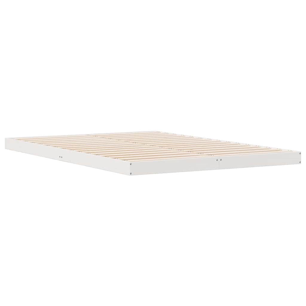 Bedframe Wit 160 x 210 cm Massief grenenhout is nu te koop bij PeponiXL, paradijselijk wonen!