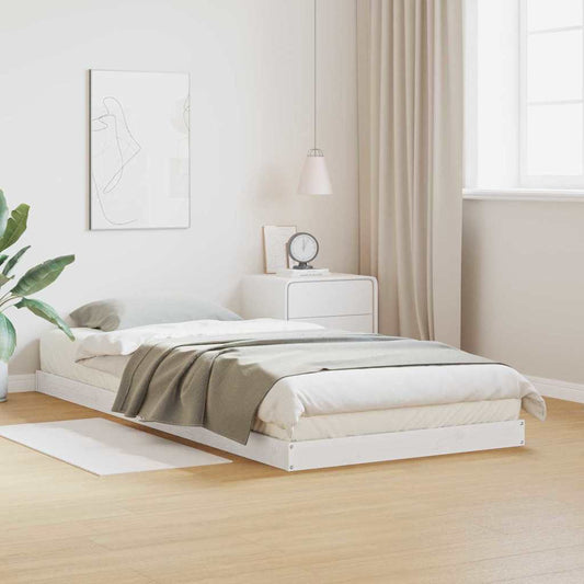 Bedframe Wit 80 x 220 cm Massief grenenhout is nu te koop bij PeponiXL, paradijselijk wonen!