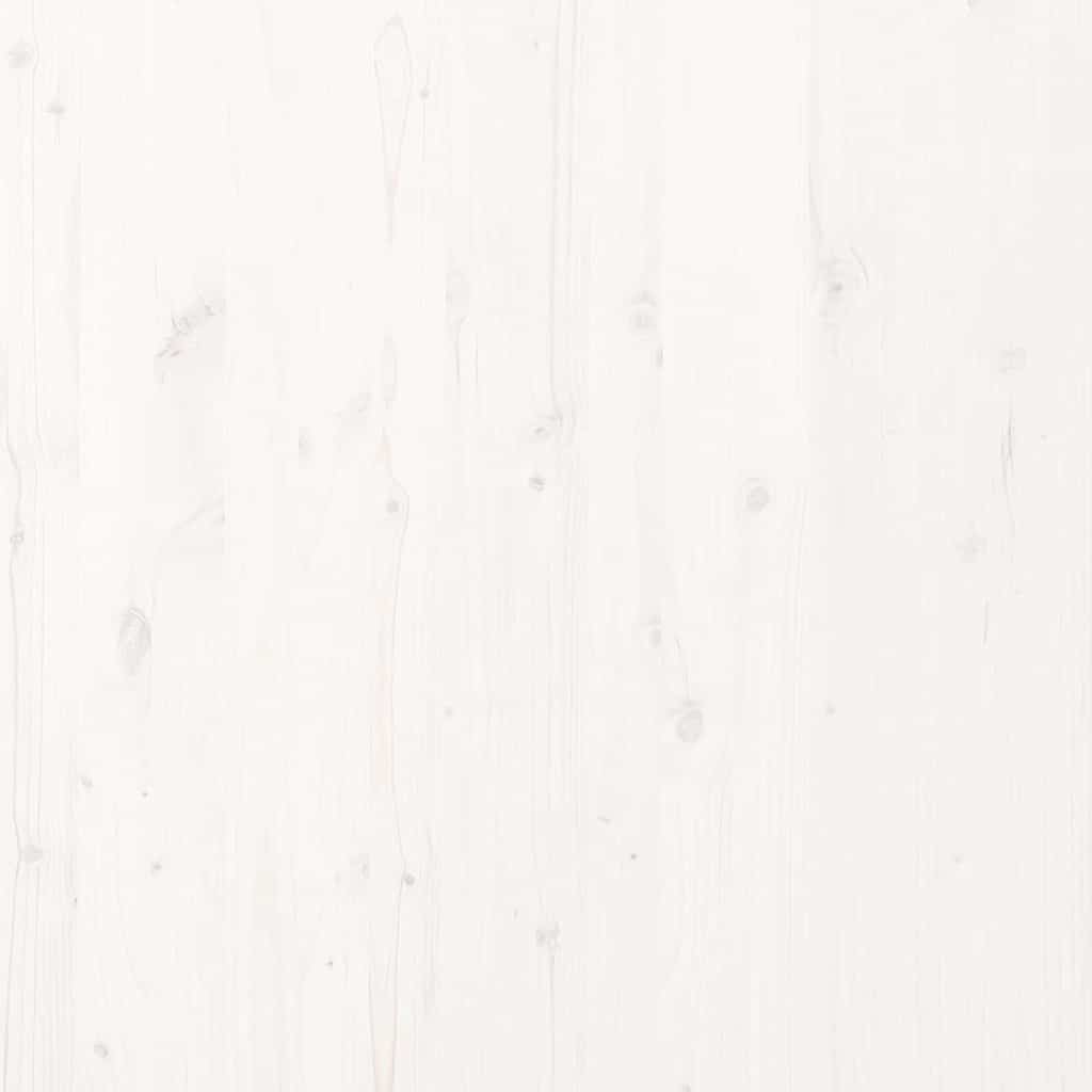 Bedframe Wit 213.5 x 104 x 9 cm Massief grenenhout is nu te koop bij PeponiXL, paradijselijk wonen!