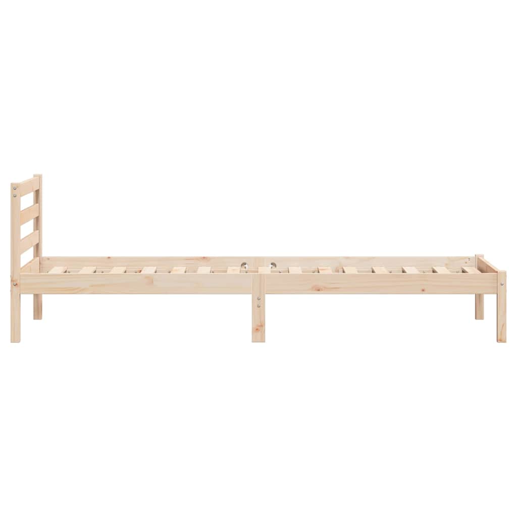 Bedframe Bruin 215,5 x 105,5 x 69,5 cm Massief Vurenhout is nu te koop bij PeponiXL, paradijselijk wonen!
