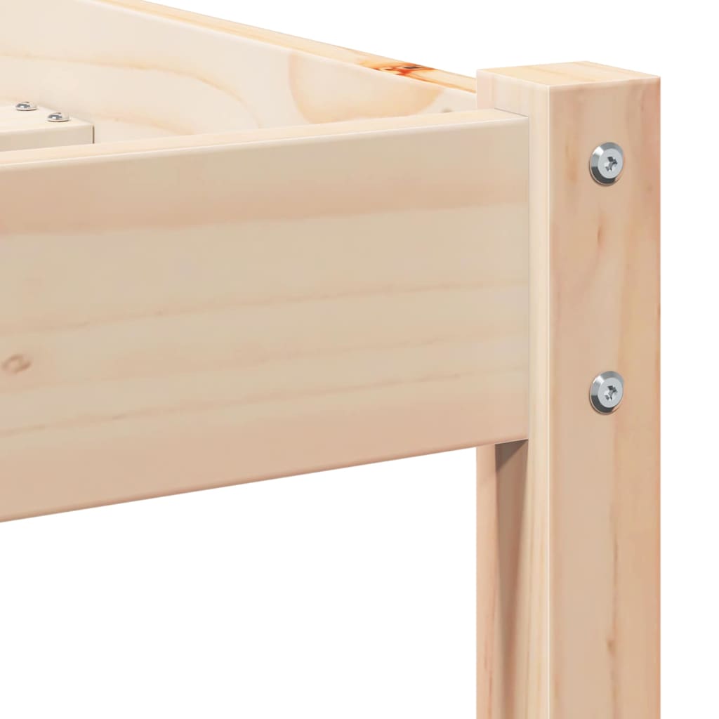 Bedframe Bruin 215,5 x 185,5 x 69,5 cm Massief Vurenhout is nu te koop bij PeponiXL, paradijselijk wonen!