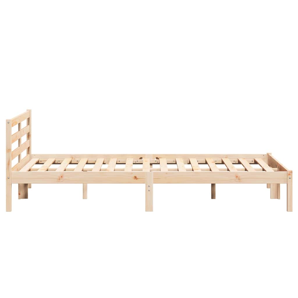 Bedframe Bruin 225,5 x 165,5 x 69,5 cm Massief Vurenhout is nu te koop bij PeponiXL, paradijselijk wonen!