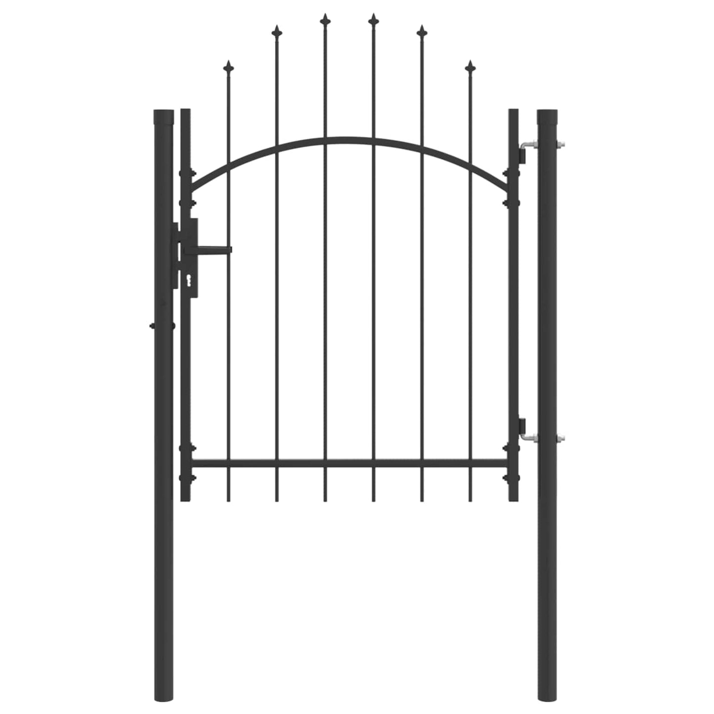Tuinpoort met slot Woerden Grijs 100 x 100 cm Staal is nu te koop bij PeponiXL, paradijselijk wonen!