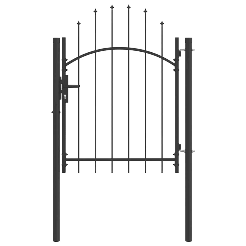 Tuinpoort met slot Woerden Grijs 125 x 100 cm Staal is nu te koop bij PeponiXL, paradijselijk wonen!