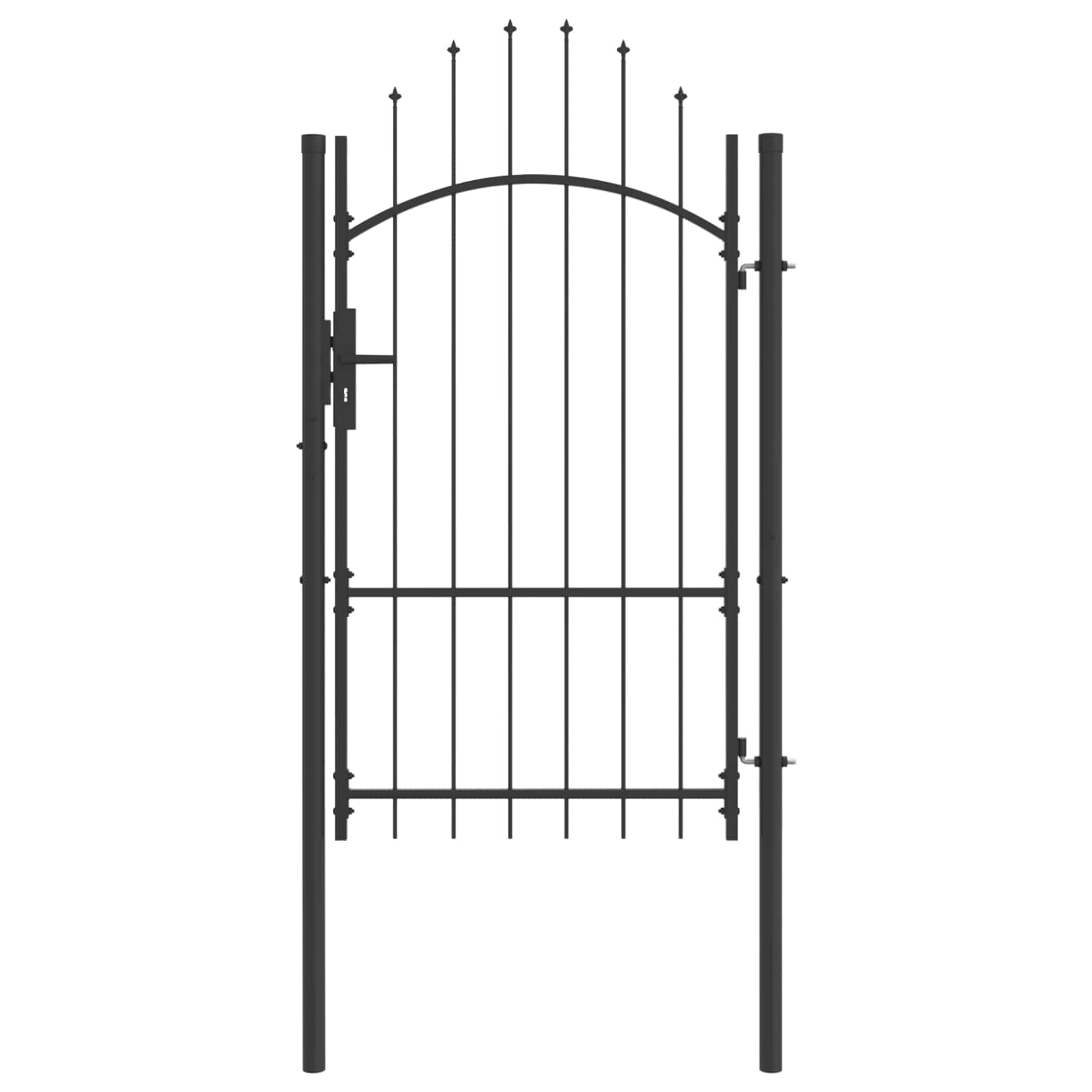 Tuinpoort met slot Woerden Grijs 175 x 100 cm Staal is nu te koop bij PeponiXL, paradijselijk wonen!