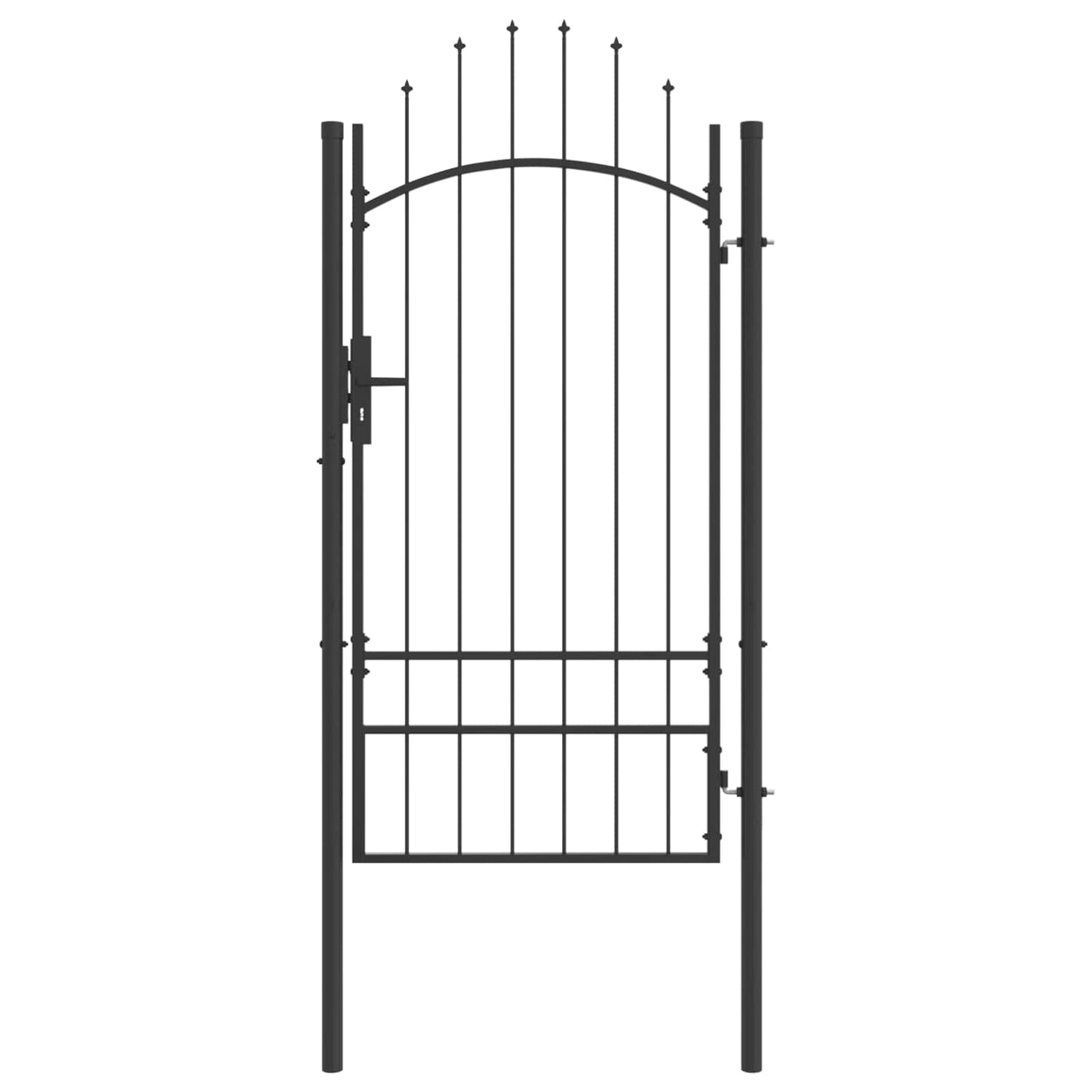 Tuinpoort met slot Woerden Grijs 200 x 100 cm Staal is nu te koop bij PeponiXL, paradijselijk wonen!
