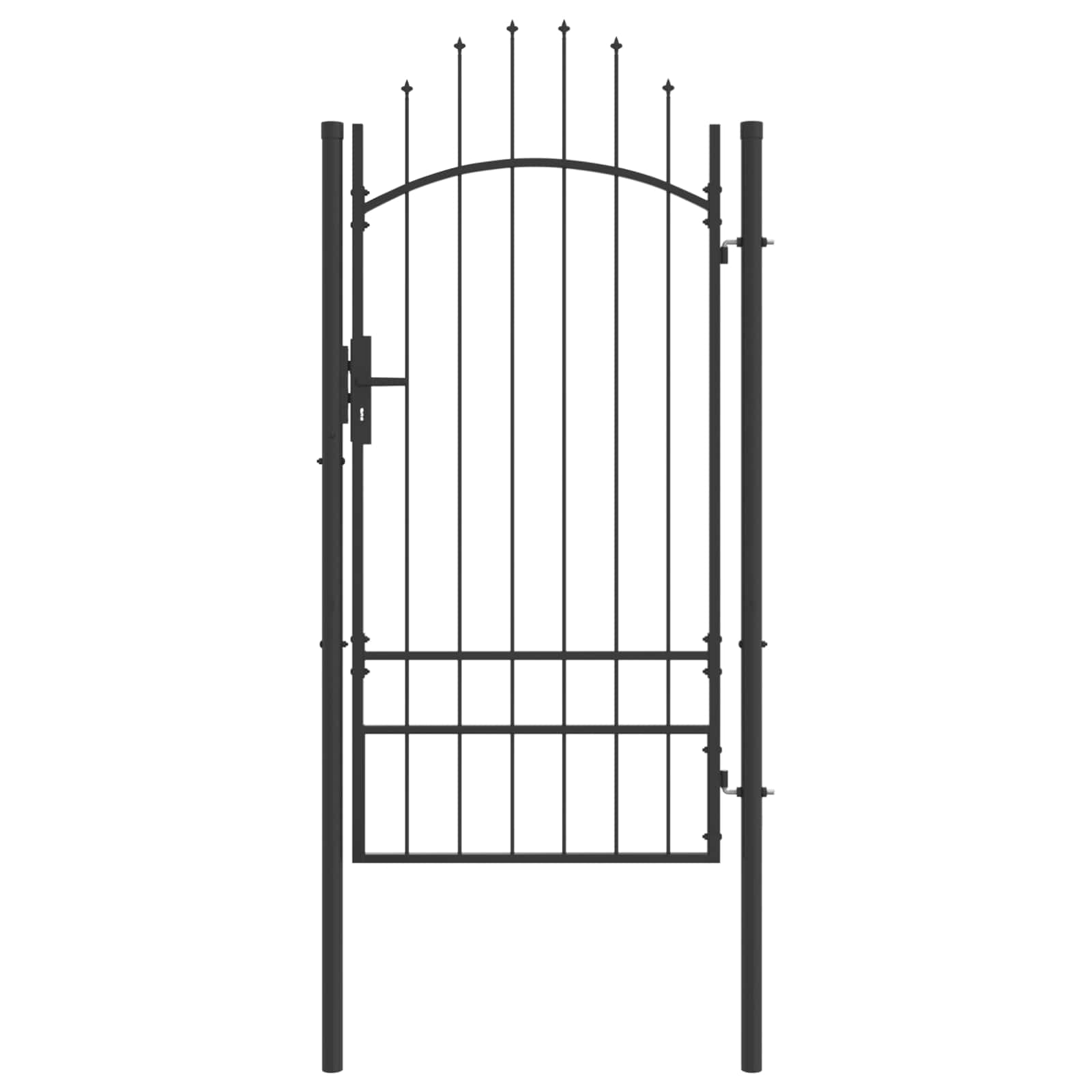 Tuinpoort met slot Woerden Grijs 200 x 100 cm Staal is nu te koop bij PeponiXL, paradijselijk wonen!