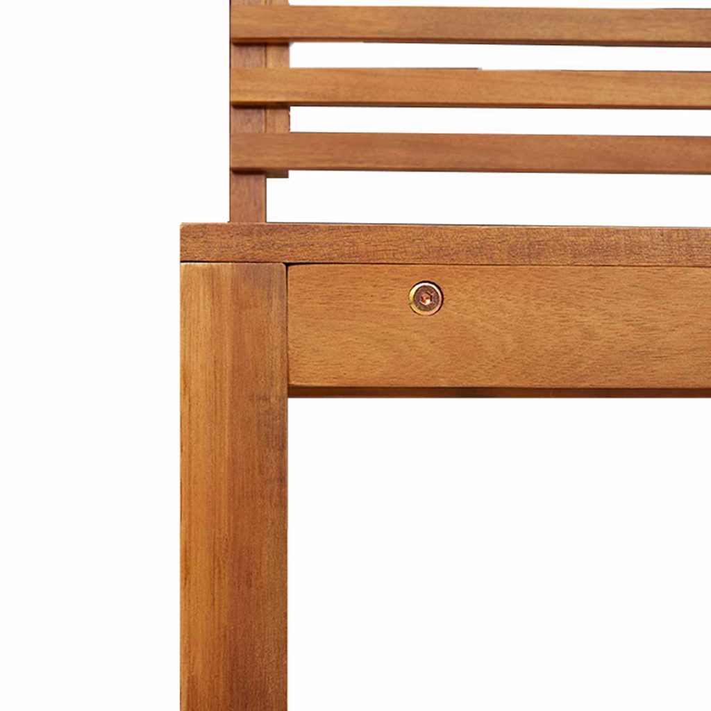 Tuinbankset 5 pcs Bruin Massief Acaciahout is nu te koop bij PeponiXL, paradijselijk wonen!