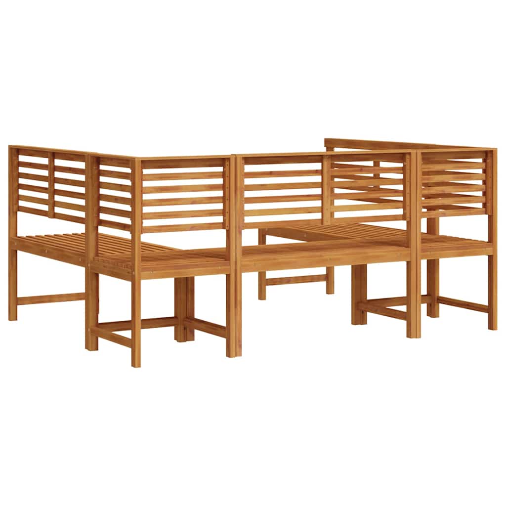 Tuinbankset 5 pcs Bruin Massief Acaciahout is nu te koop bij PeponiXL, paradijselijk wonen!