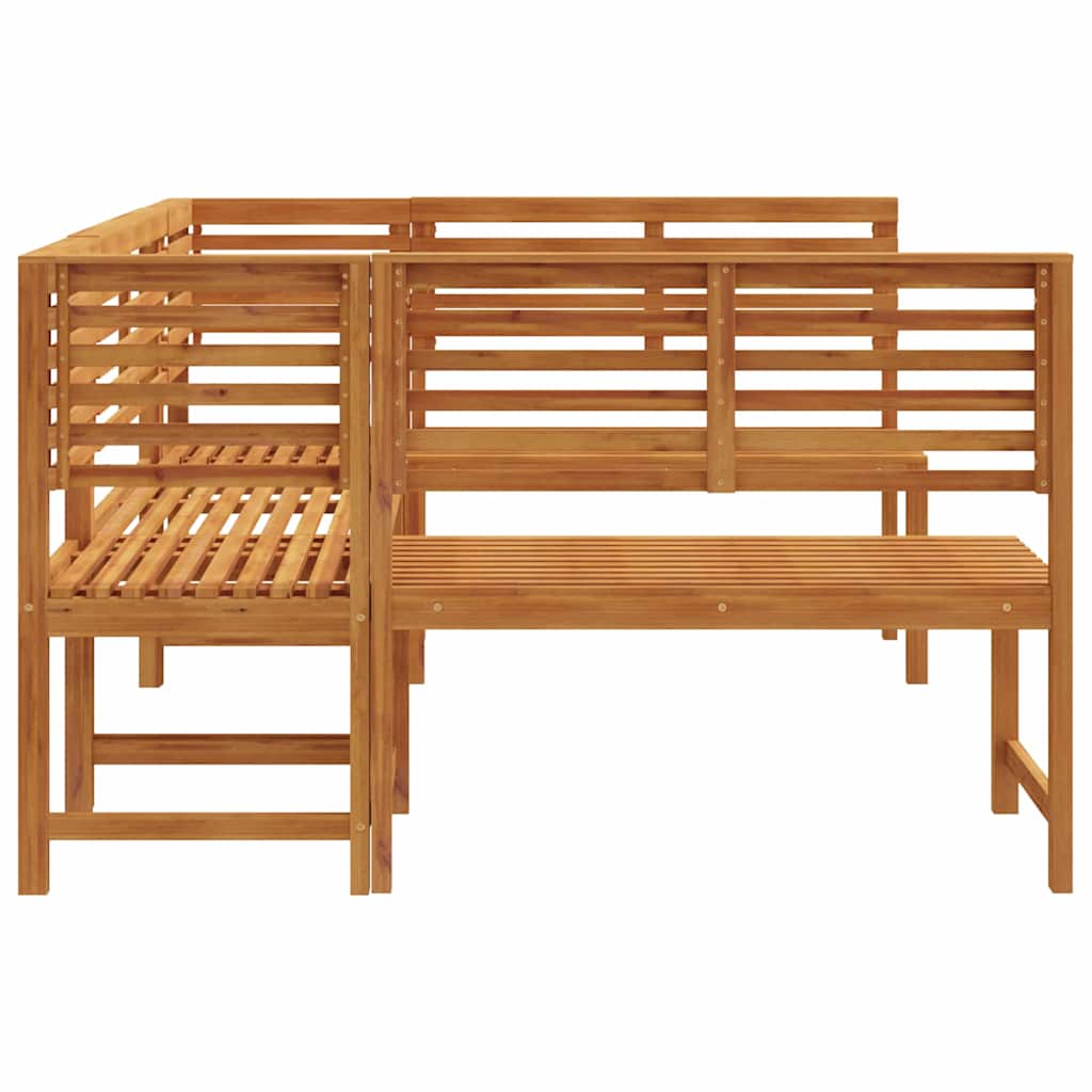 Tuinbankset 5 pcs Bruin Massief Acaciahout is nu te koop bij PeponiXL, paradijselijk wonen!