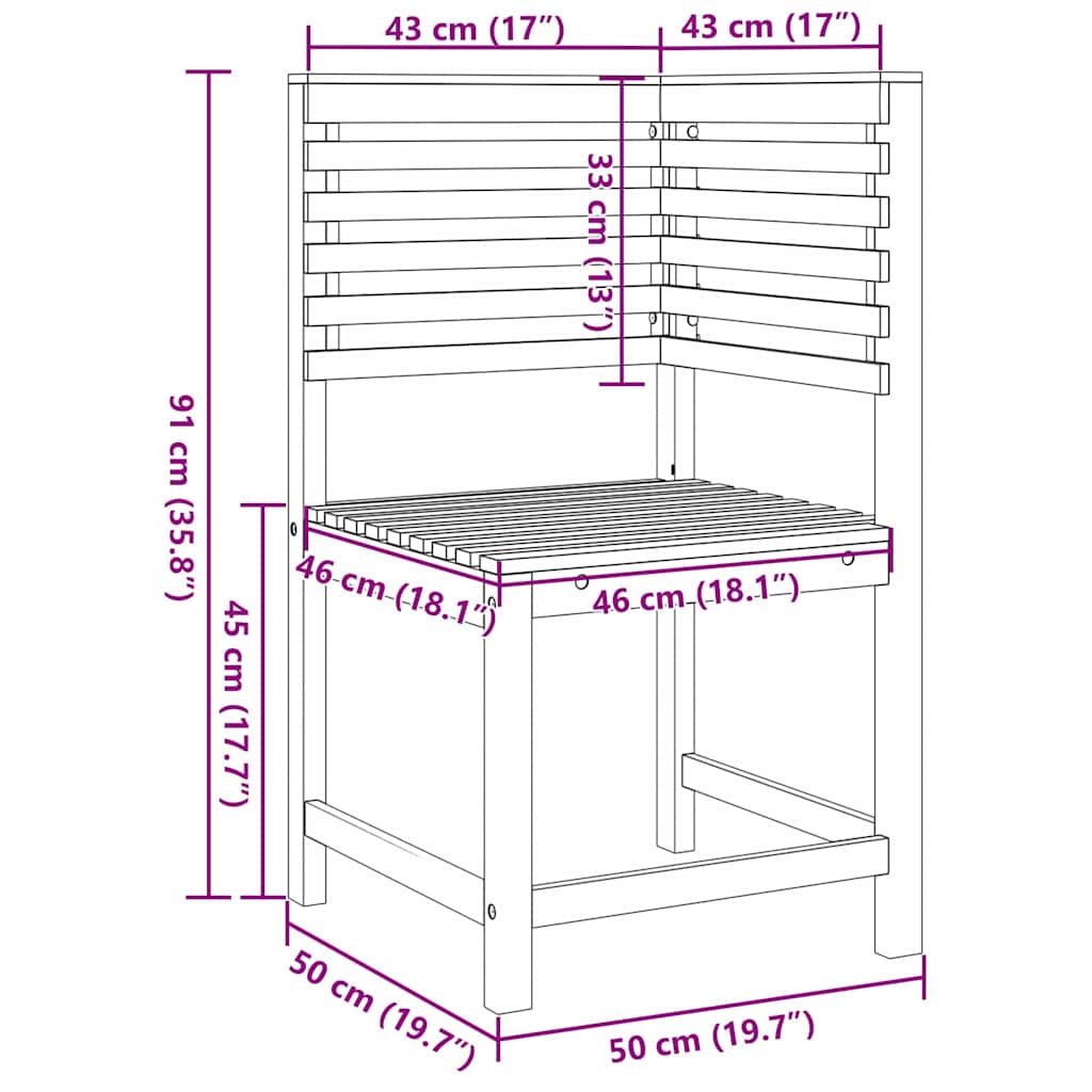 Tuinbankset 5 pcs Bruin Massief Acaciahout is nu te koop bij PeponiXL, paradijselijk wonen!