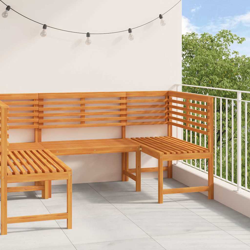 Tuinbankset 3 pcs Bruin Massief Acaciahout is nu te koop bij PeponiXL, paradijselijk wonen!