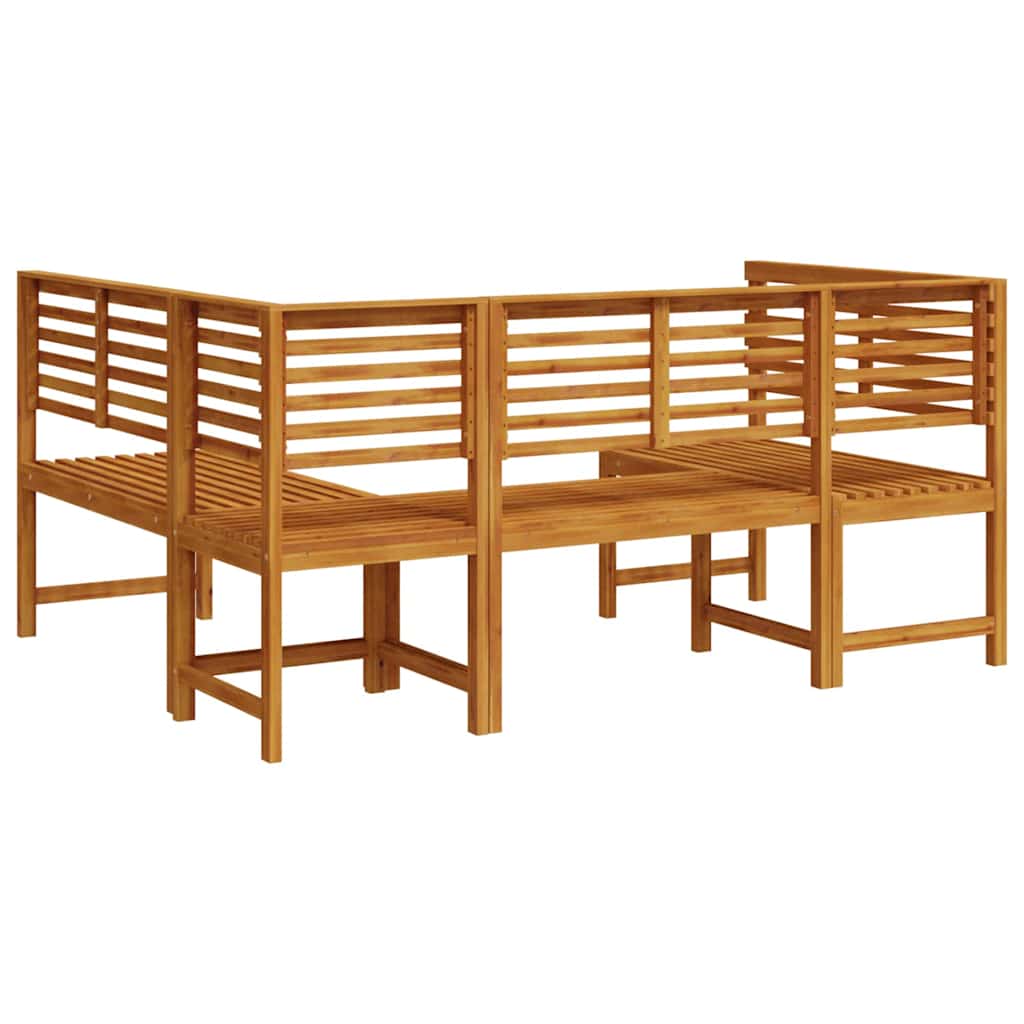 Tuinbankset 3 pcs Bruin Massief Acaciahout is nu te koop bij PeponiXL, paradijselijk wonen!