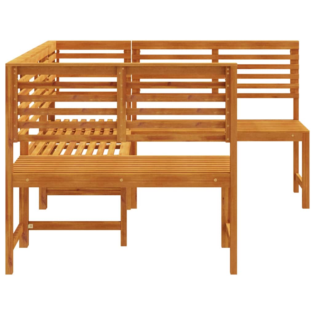 Tuinbankset 3 pcs Bruin Massief Acaciahout is nu te koop bij PeponiXL, paradijselijk wonen!