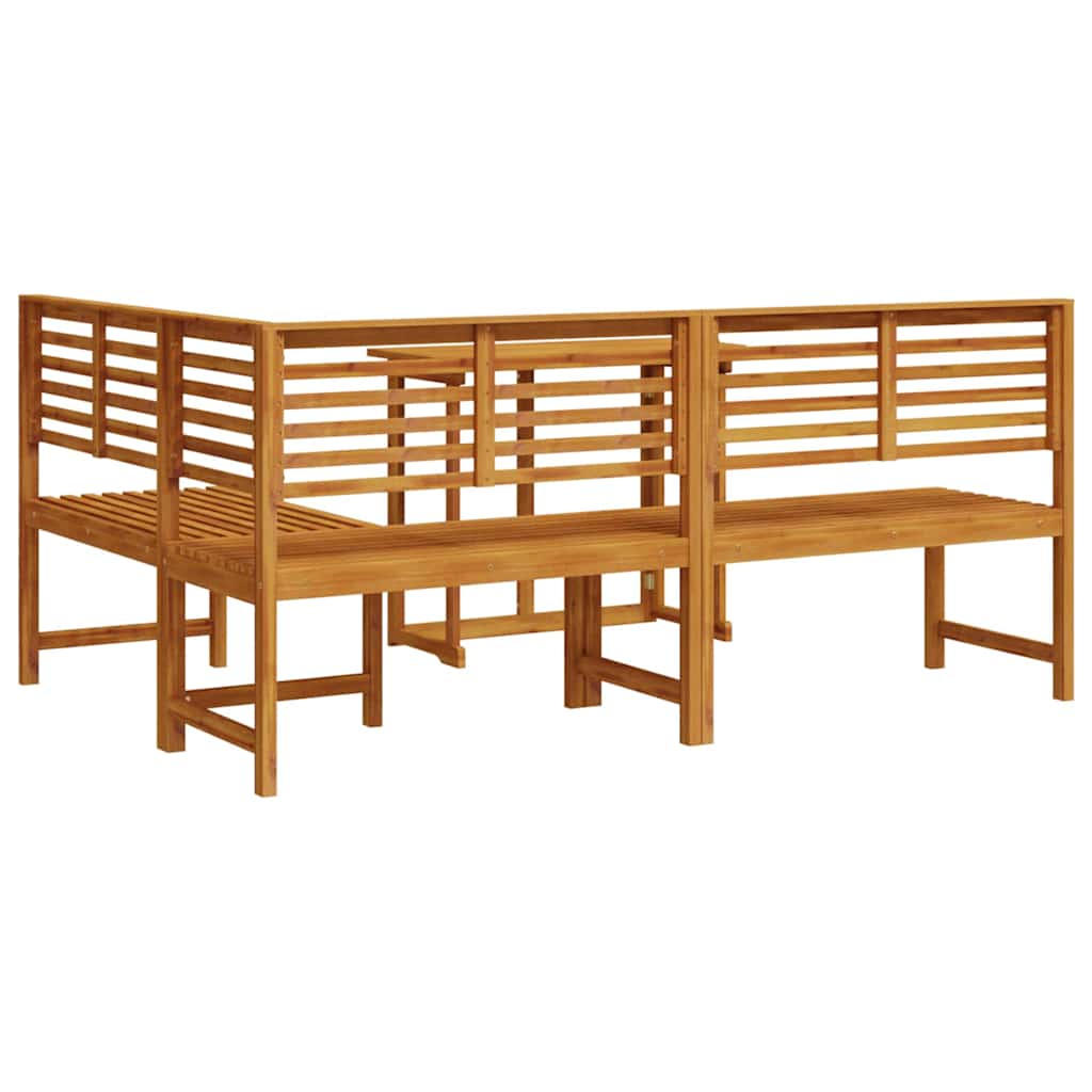 Tuinbankset 3 pcs Bruin Massief Acaciahout