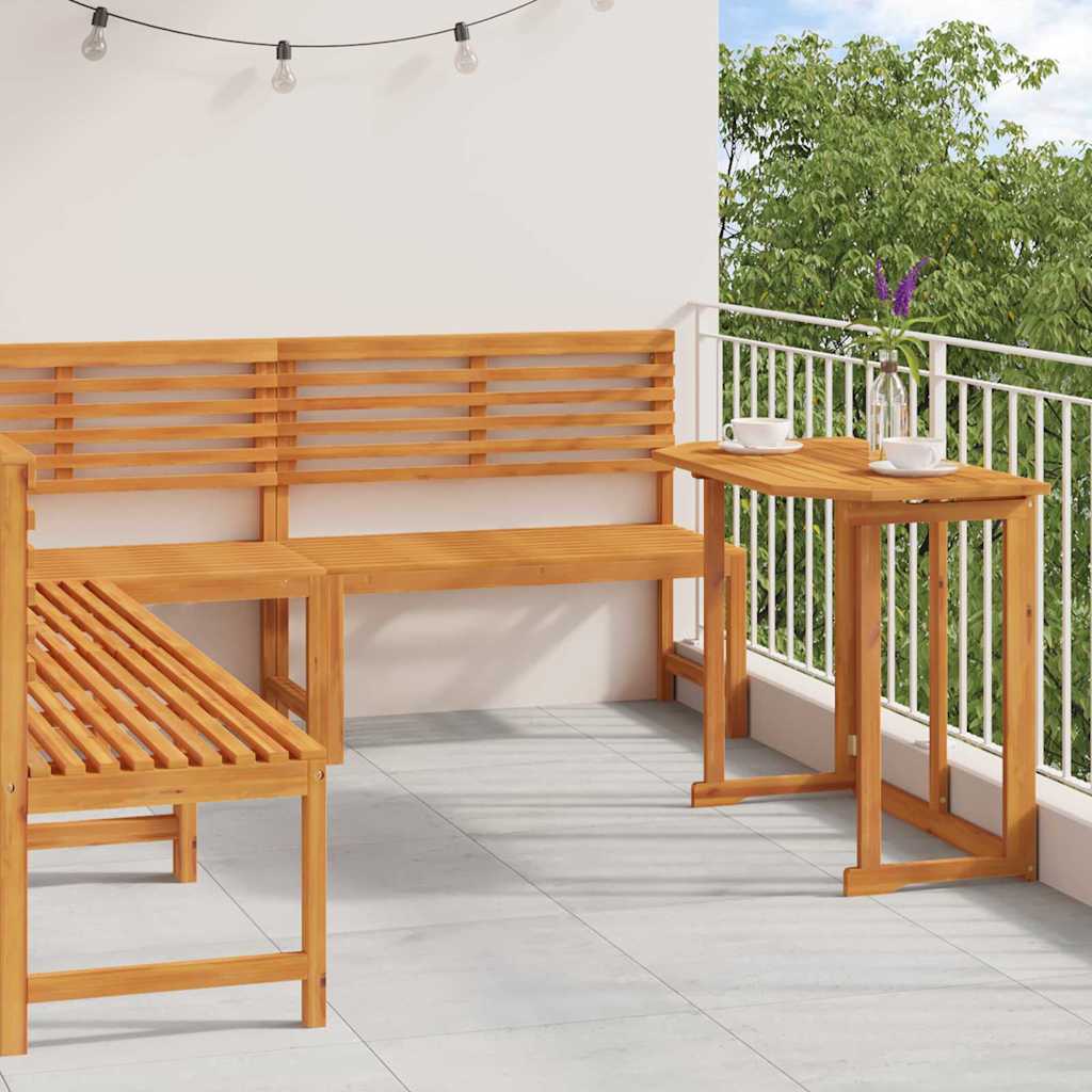 Tuinbankset 4 pcs Bruin Massief Acaciahout