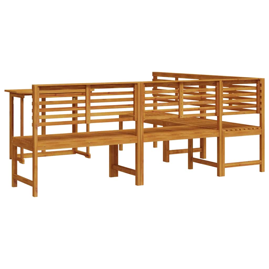 Tuinbankset 4 pcs Bruin Massief Acaciahout