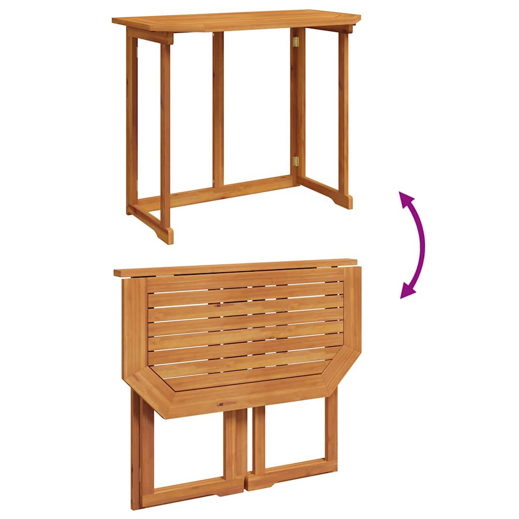 Tuin Bistro Set 3 pcs Bruin Massief Acaciahout is nu te koop bij PeponiXL, paradijselijk wonen!