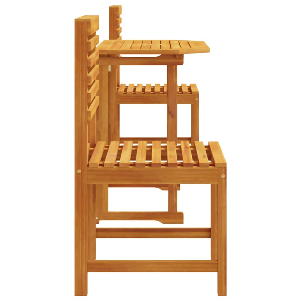 Tuin Bistro Set 3 pcs Bruin Massief Acaciahout is nu te koop bij PeponiXL, paradijselijk wonen!