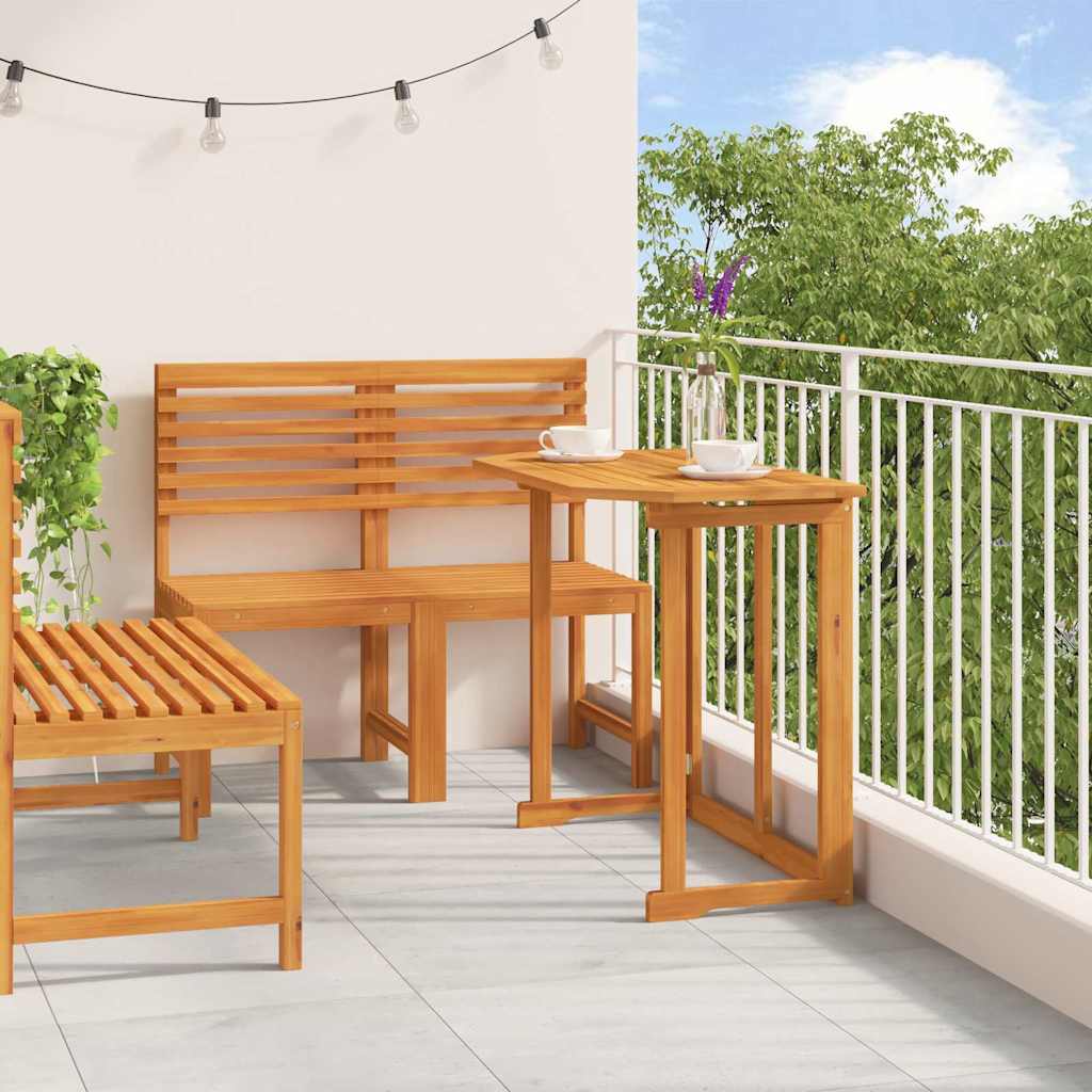 Tuin Bistro Set 3 pcs Bruin Massief Acaciahout