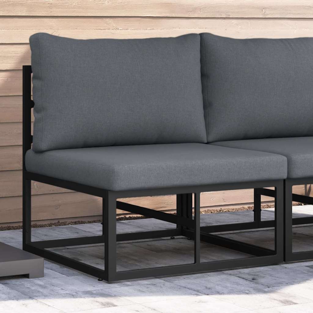 Buitenmeubilair Zwart en Anthraciet 70 x 71,5 x 71 cm Metaal is nu te koop bij PeponiXL, paradijselijk wonen!
