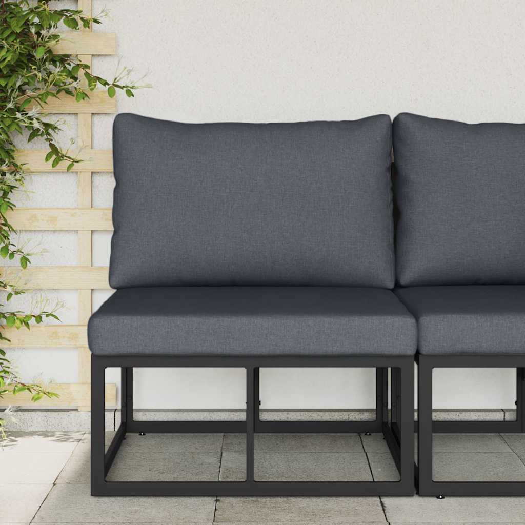 Buitenmeubilair Zwart en Anthraciet 70 x 71,5 x 71 cm Metaal is nu te koop bij PeponiXL, paradijselijk wonen!