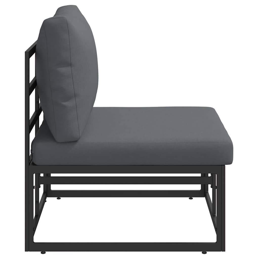 Buitenmeubilair Zwart en Anthraciet 70 x 71,5 x 71 cm Metaal is nu te koop bij PeponiXL, paradijselijk wonen!