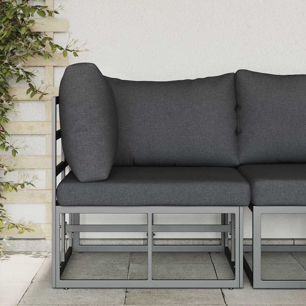 Buitenmeubilair Zwart en Anthraciet 71,5 x 71,5 x 71 cm Metaal is nu te koop bij PeponiXL, paradijselijk wonen!