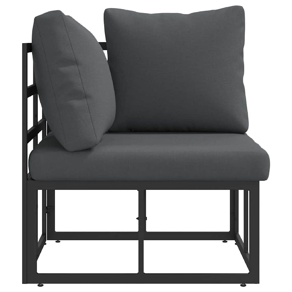 Buitenmeubilair Zwart en Anthraciet 71,5 x 71,5 x 71 cm Metaal is nu te koop bij PeponiXL, paradijselijk wonen!