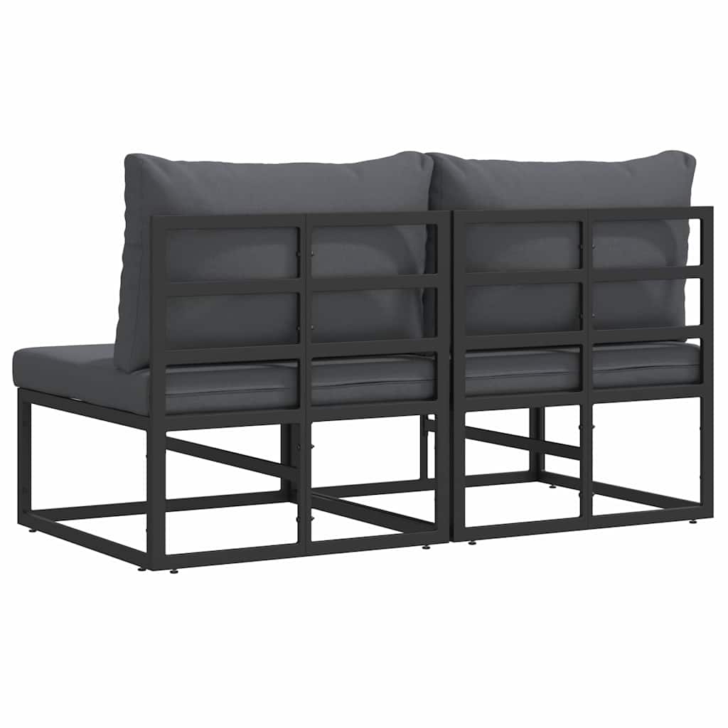 Buitenmeubilair 2 Stuk Zwart en Anthraciet 70 x 71,5 x 71 cm is nu te koop bij PeponiXL, paradijselijk wonen!