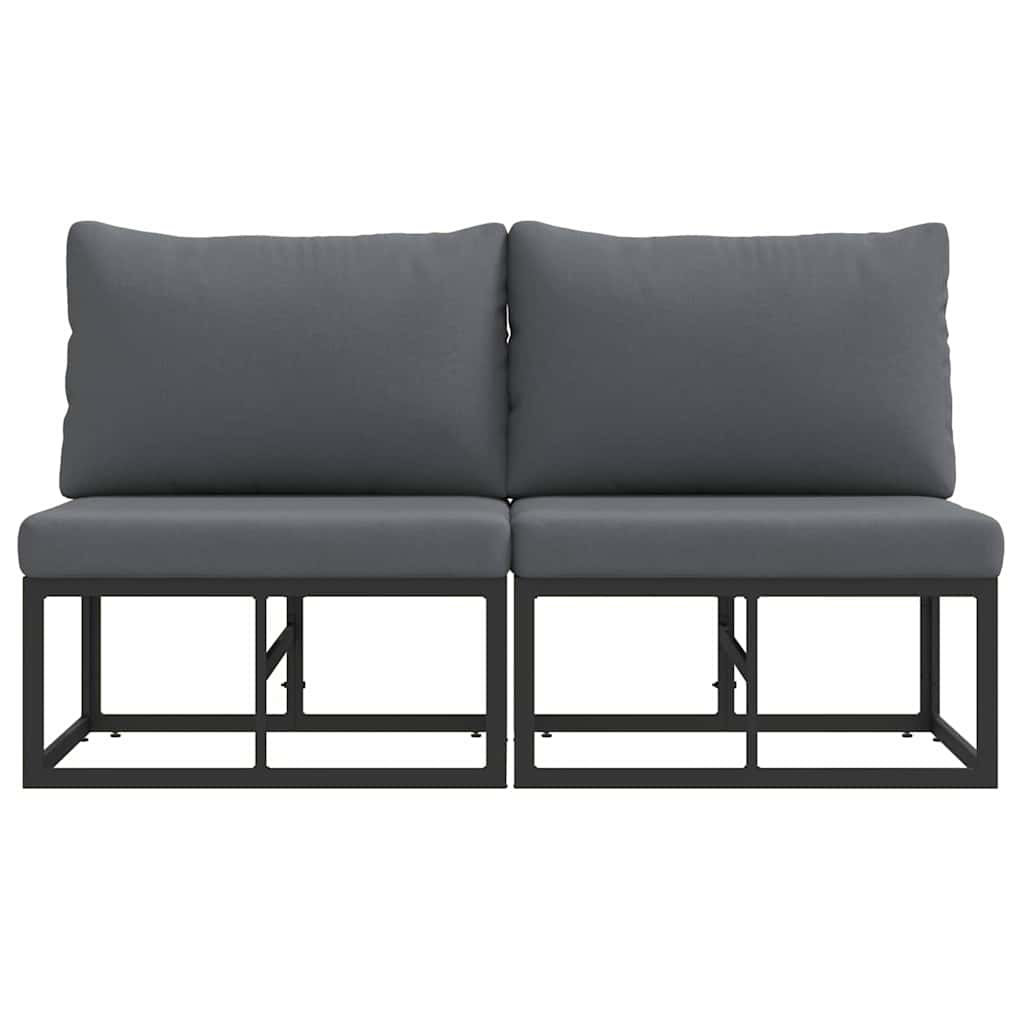 Buitenmeubilair 2 Stuk Zwart en Anthraciet 70 x 71,5 x 71 cm is nu te koop bij PeponiXL, paradijselijk wonen!