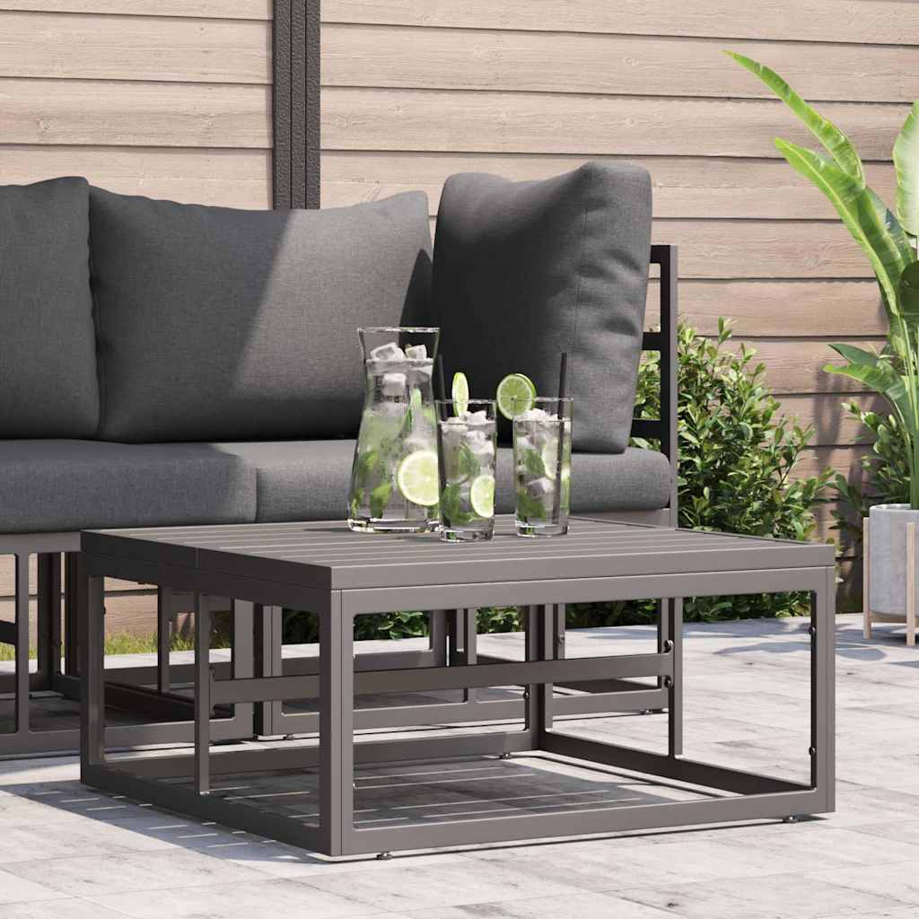 Buitenmeubilair Zwart 70 x 70 x 32 cm Metaal is nu te koop bij PeponiXL, paradijselijk wonen!