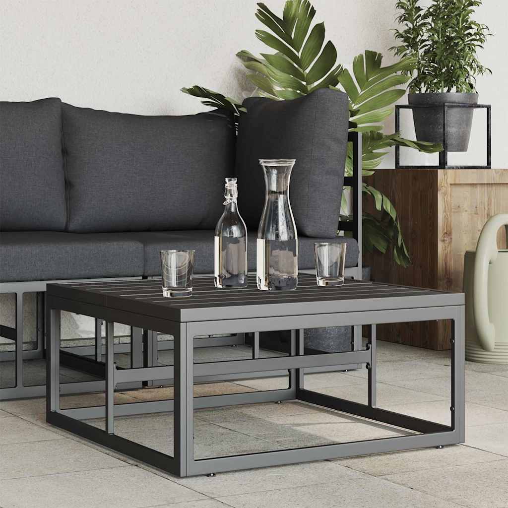 Buitenmeubilair Zwart 70 x 70 x 32 cm Metaal is nu te koop bij PeponiXL, paradijselijk wonen!