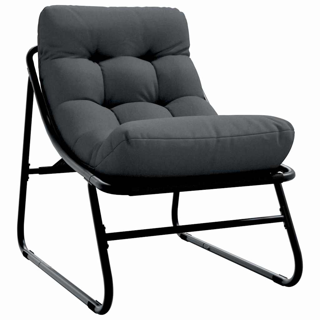 Tuinmeubelen met kussen 3 pcs Zwart Gepoedercoat staal is nu te koop bij PeponiXL, paradijselijk wonen!