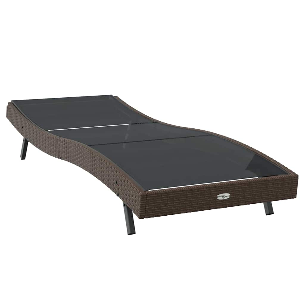 Ligstoel 197 x 70 x 82 cm poly rattan is nu te koop bij PeponiXL, paradijselijk wonen!