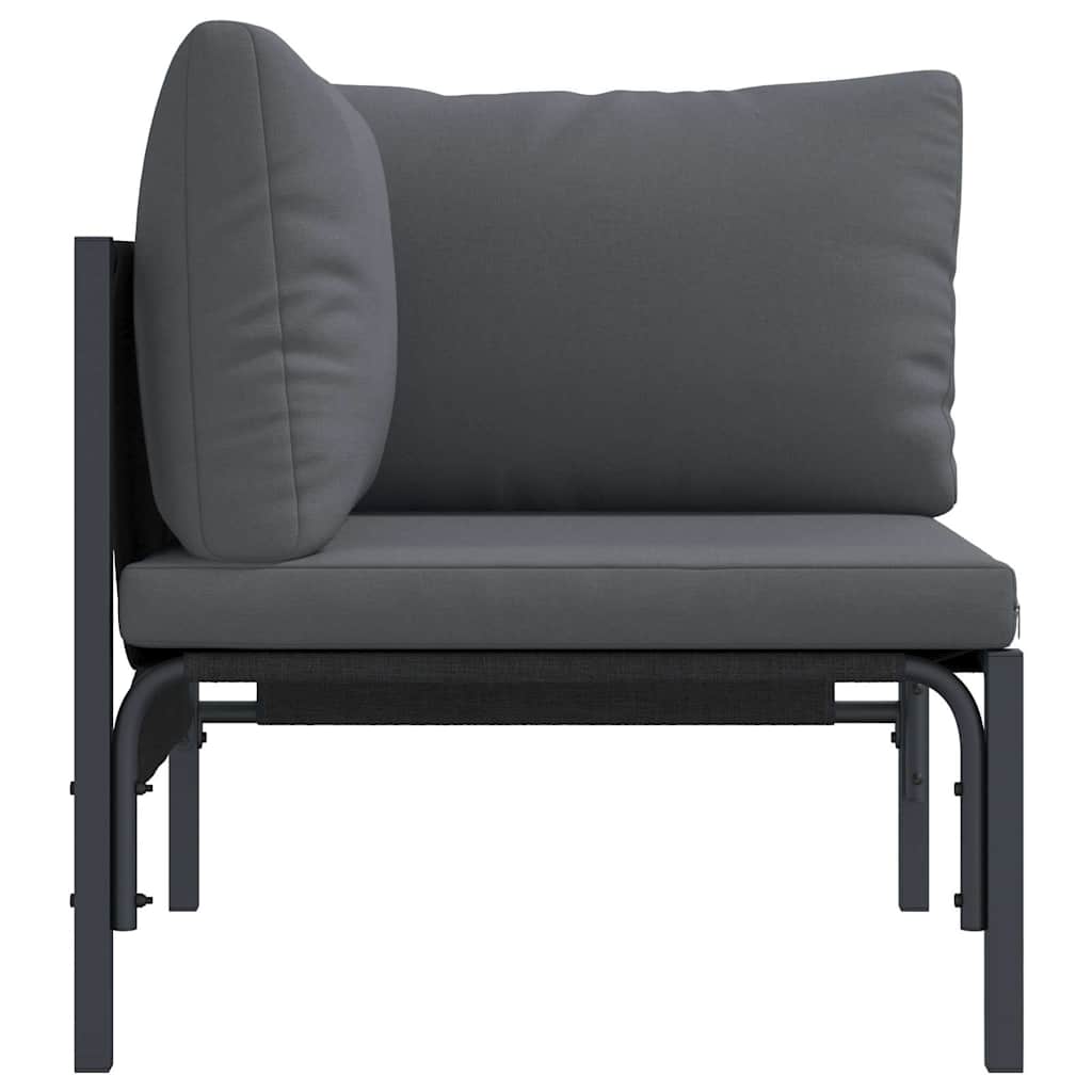 Buitenmeubilair met kussen Antraciet 80 x 80 x 71 cm Staal is nu te koop bij PeponiXL, paradijselijk wonen!