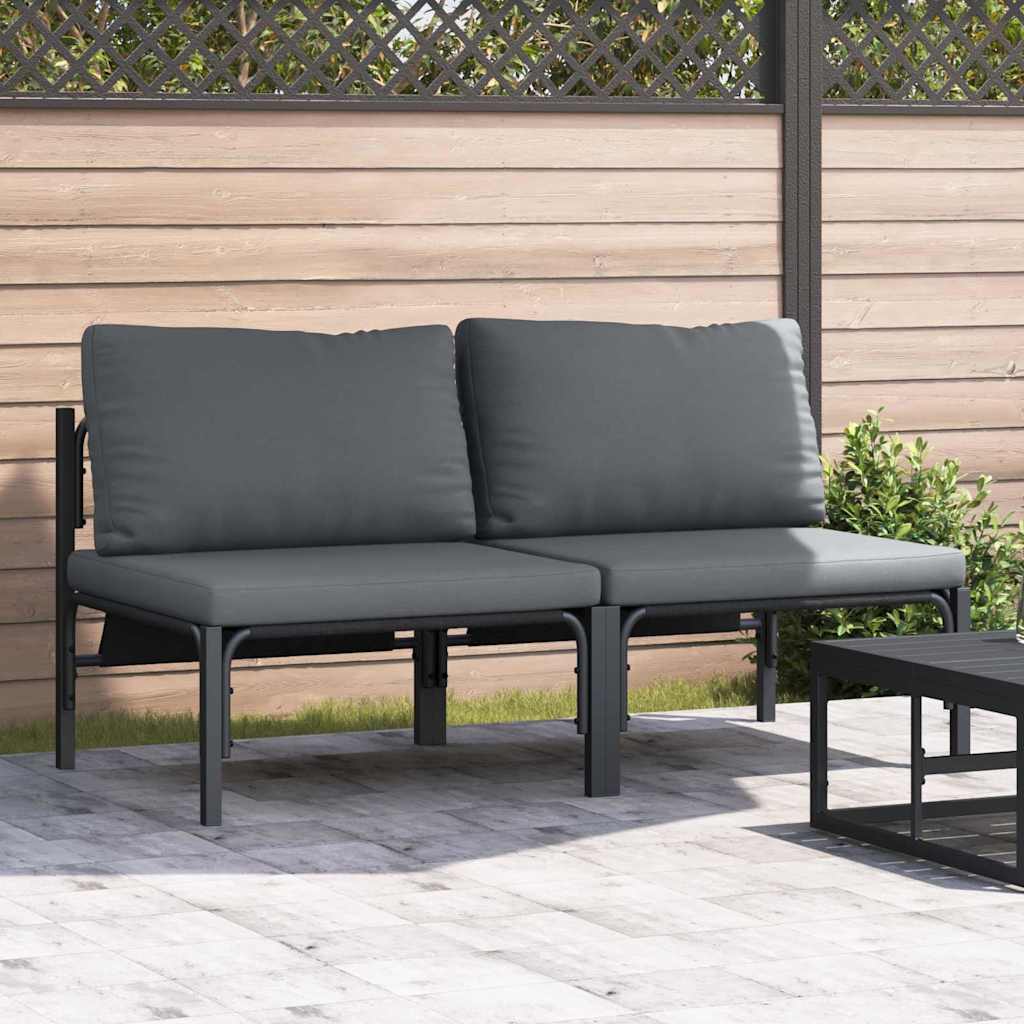 Buitenmeubilair 2 Stuk Antraciet 80 x 80 x 71 cm Staal is nu te koop bij PeponiXL, paradijselijk wonen!