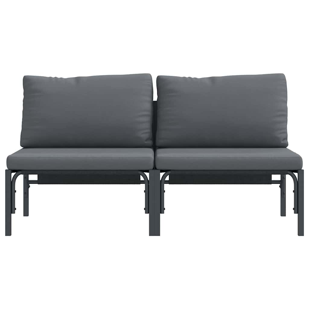 Buitenmeubilair 2 Stuk Antraciet 80 x 80 x 71 cm Staal is nu te koop bij PeponiXL, paradijselijk wonen!
