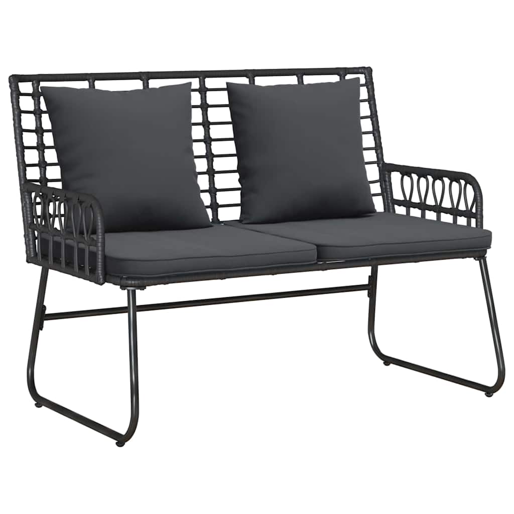 Tuin eettafelset 3 pcs Zwart en Anthraciet poly rattan is nu te koop bij PeponiXL, paradijselijk wonen!