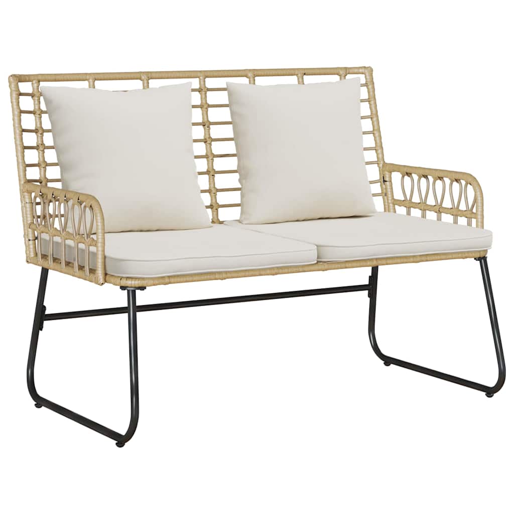 Tuin eettafelset 3 pcs Bruin en Crème poly rattan is nu te koop bij PeponiXL, paradijselijk wonen!