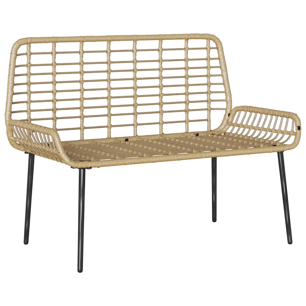 Tuinbank Bruin en Crème poly rattan is nu te koop bij PeponiXL, paradijselijk wonen!