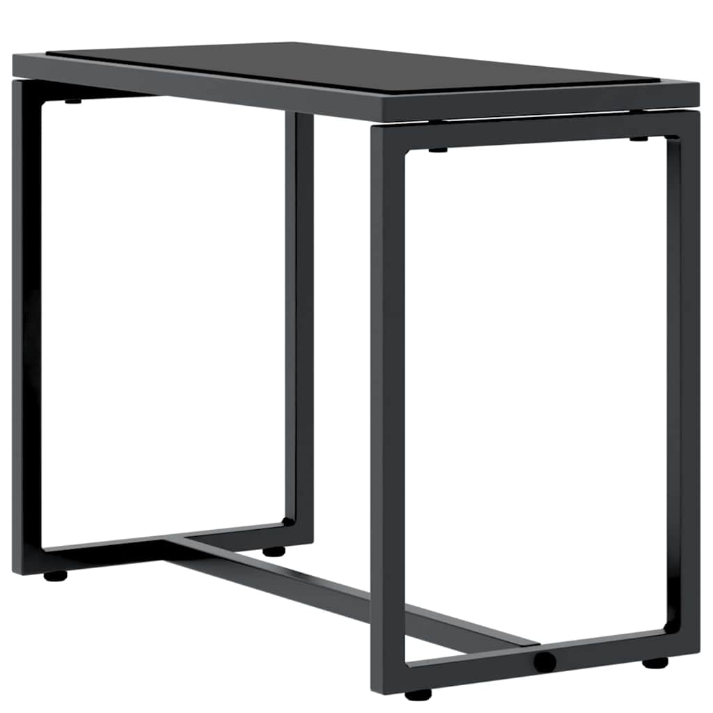 Zonnebedden 2-persoon 3 pcs Zwart en Anthraciet Staal is nu te koop bij PeponiXL, paradijselijk wonen!