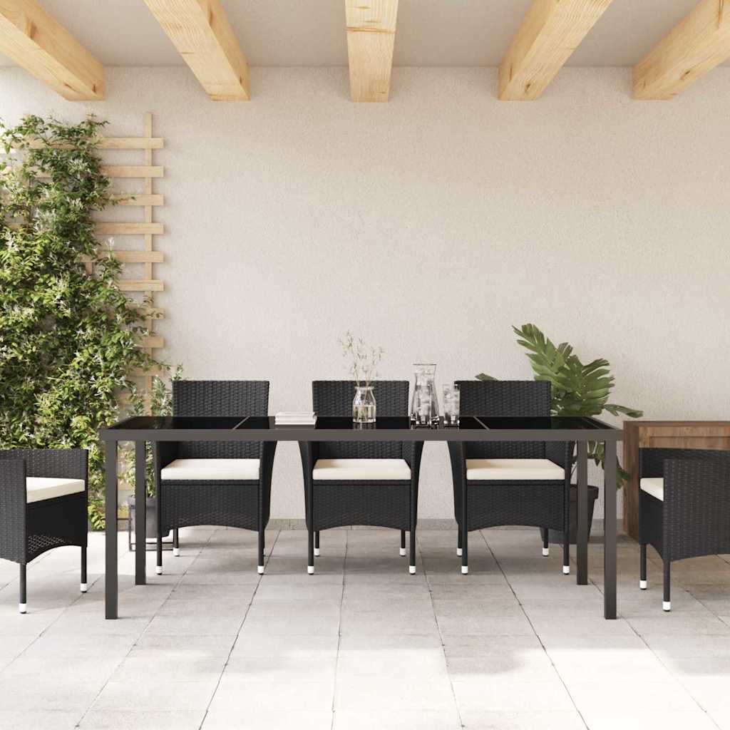 Tuinstafel Zwart 200 x 80 x 73 cm Metaal