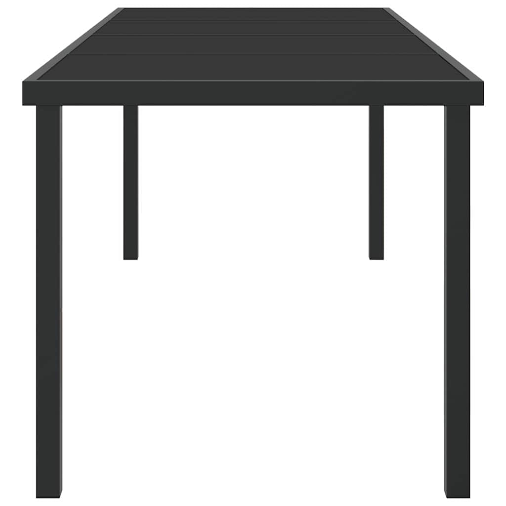 Tuinstafel Zwart 200 x 80 x 73 cm Metaal