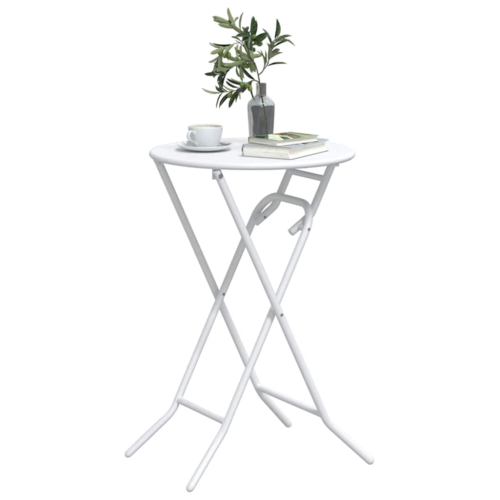 Tuinstafel Wit 50 x 50 x 72 cm Metaal is nu te koop bij PeponiXL, paradijselijk wonen!