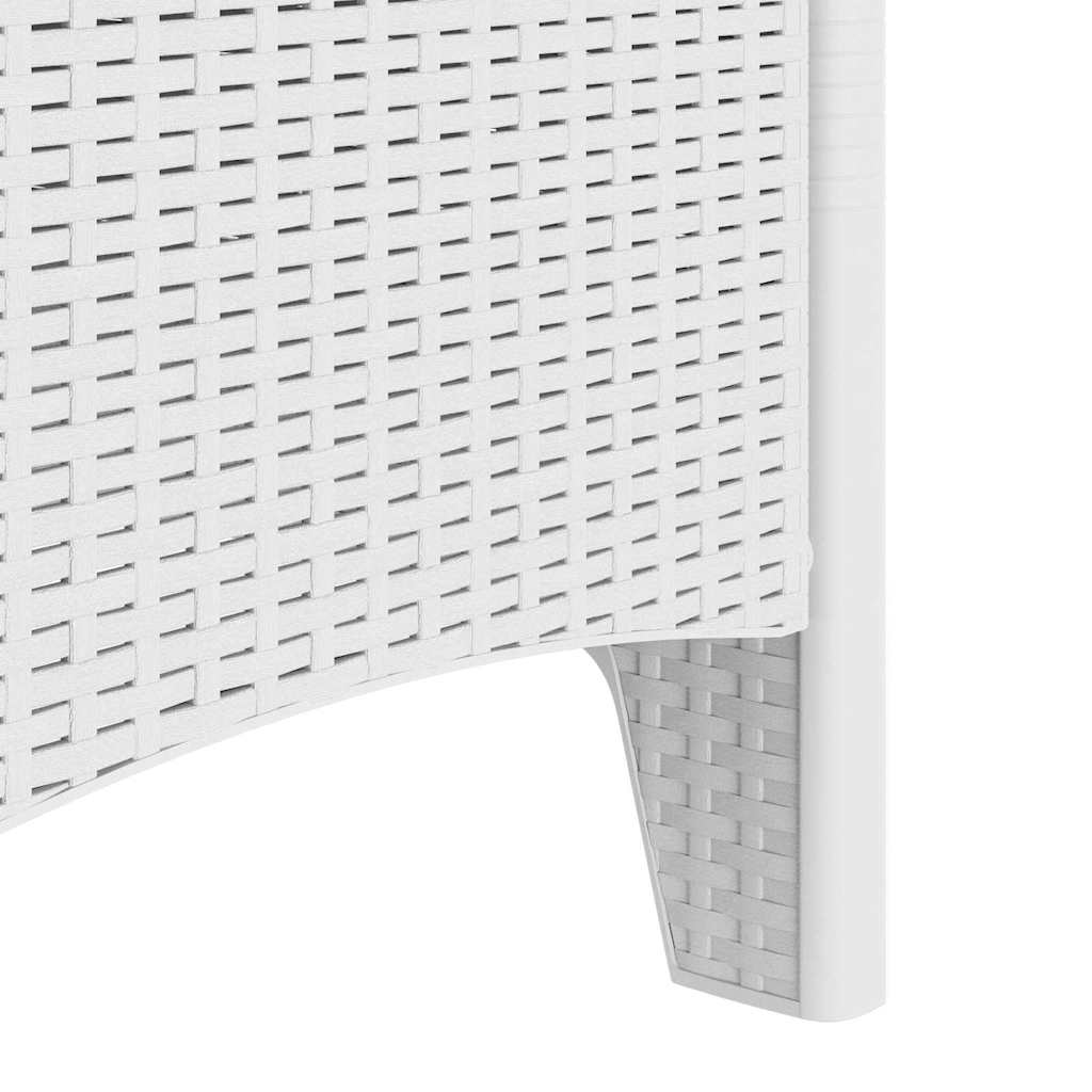 Tuinstoel met kussen 2 pcs Wit 53 x 49 x 85 cm Polypropyleen is nu te koop bij PeponiXL, paradijselijk wonen!